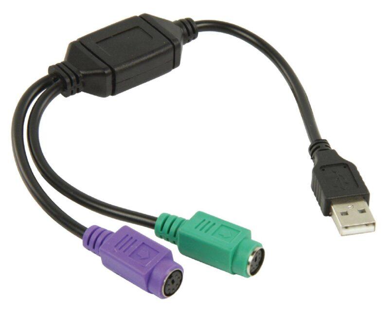 cablu adaptor usb a 20 tata 2x ps2 mama 03m valueline 2