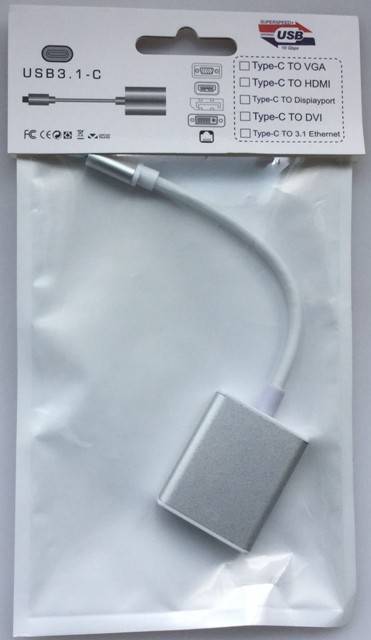 cablu adaptor usb type c 31 la vga fullhd plugplay 1