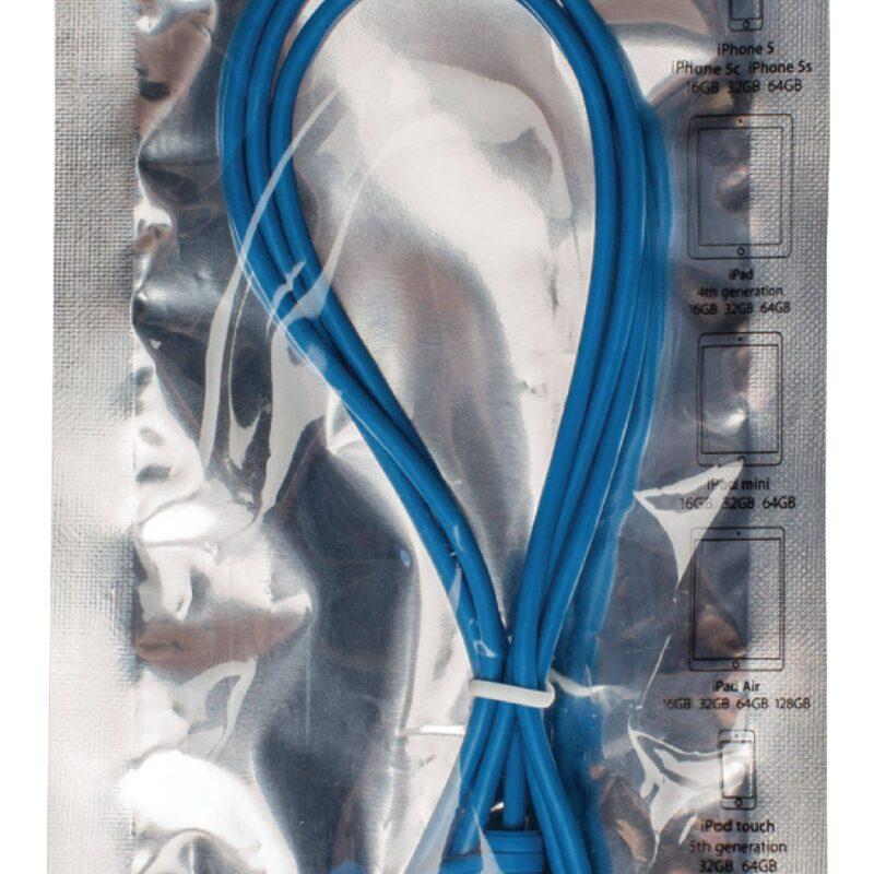 cablu alimentare si sincronizare albastru usb 20 a tata micro b tata cu adaptor lightning 1m cupru valueline 2