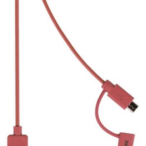 cablu alimentare si sincronizare rosu usb 20 a tata micro b tata cu adaptor lightning 1m cupru valueline scaled