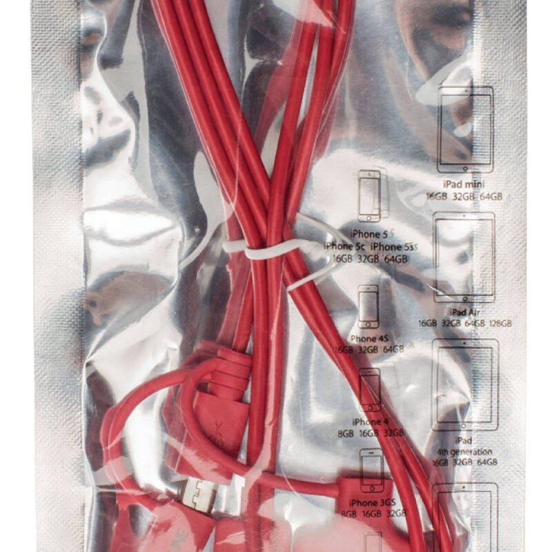 cablu alimentare si sincronizare rosu usb 20 micro usb adaptor lightning apple dock 30pini 1m cupru valueline 2