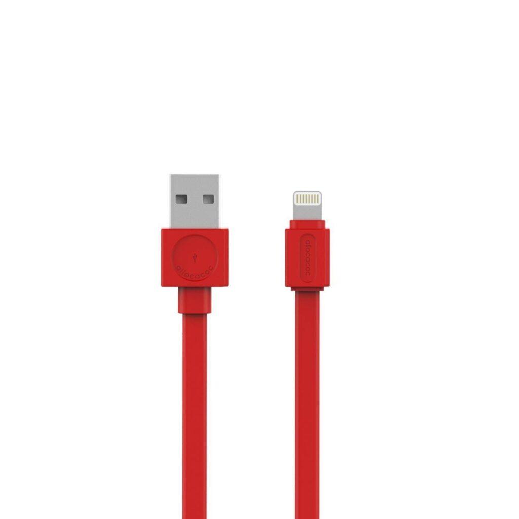 cablu alimentare sincronizare de date usb lightning 15m rosu allocacoc