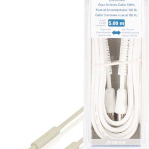 cablu antena coaxial 100db coaxial tata coaxial mama 5m alb valueline