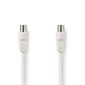 cablu antena coaxial tata coaxial tata 5m alb nedis