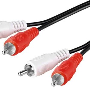 cablu audio 2x rca tata 2x rca tata 5m goobay