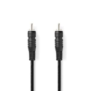 cablu audio digital coaxial rca tata rca tata 2m negru nedis