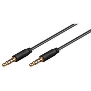 cablu audio jack 35 mm 4 pini 1m goobay
