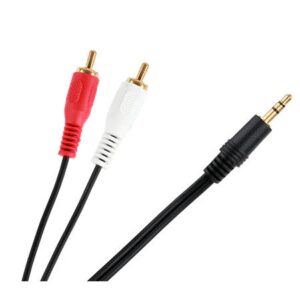 cablu audio jack 35 mm tata stereo la 2x rca 15m cabletech