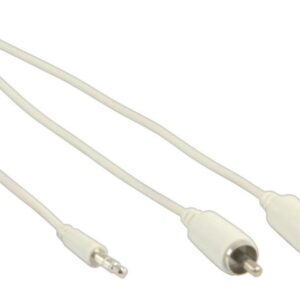 cablu audio jack stereo 35 mm tata 2x rca tata 1m alb valueline scaled