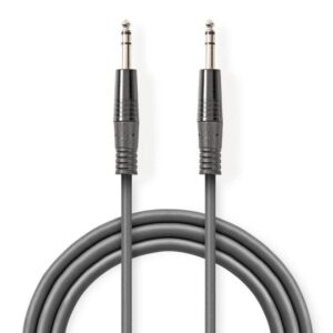 cablu audio jack stereo 635 mm tata 635 mm tata 15m gri nedis