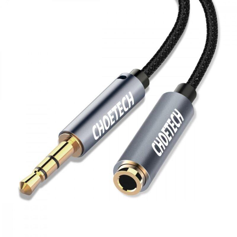 cablu audio jack stereo choetech aux001 35 mm tata 35 mm mama 2m negru 5