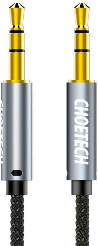 cablu audio jack stereo choetech aux002 35 mm tata 35 mm tata 12m negru 3