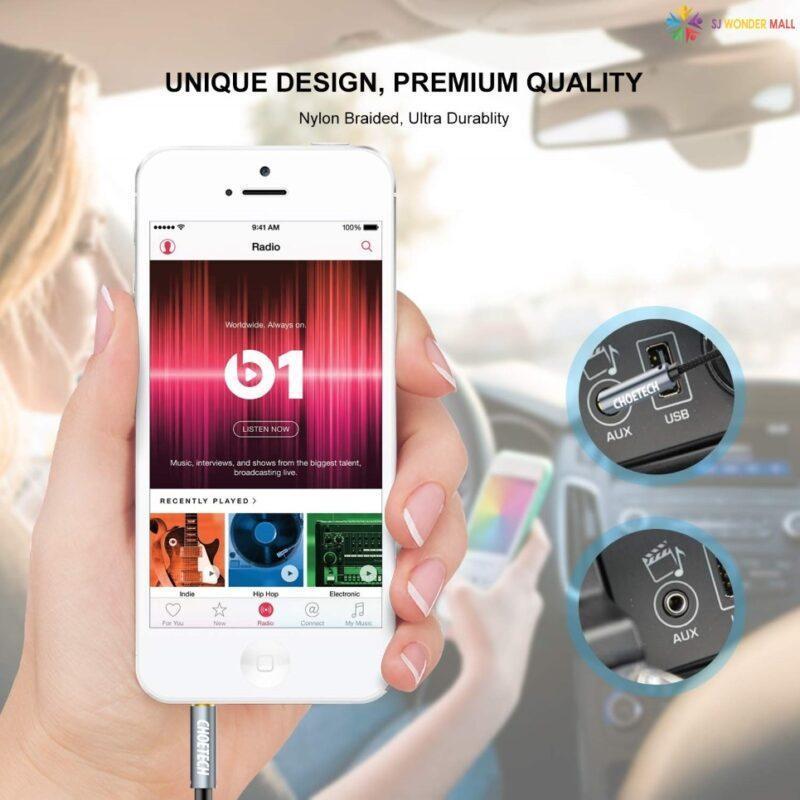 cablu audio jack stereo choetech aux002 35 mm tata 35 mm tata 12m negru 7