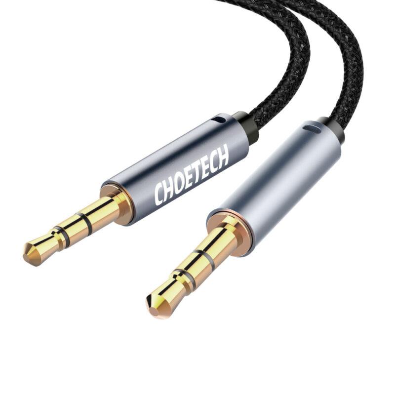 cablu audio jack stereo choetech aux002 35 mm tata 35 mm tata 12m negru