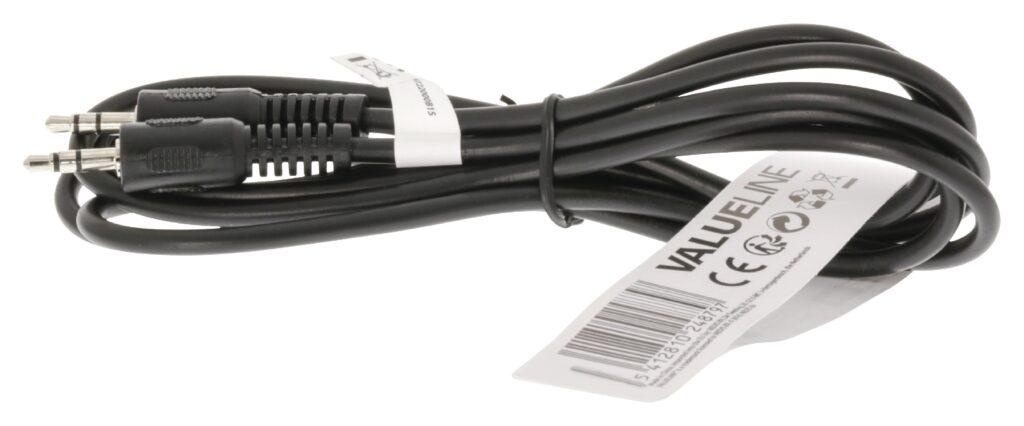 cablu audio stereo 35 mm tata 35 mm tata 15m negru valueline 1 scaled