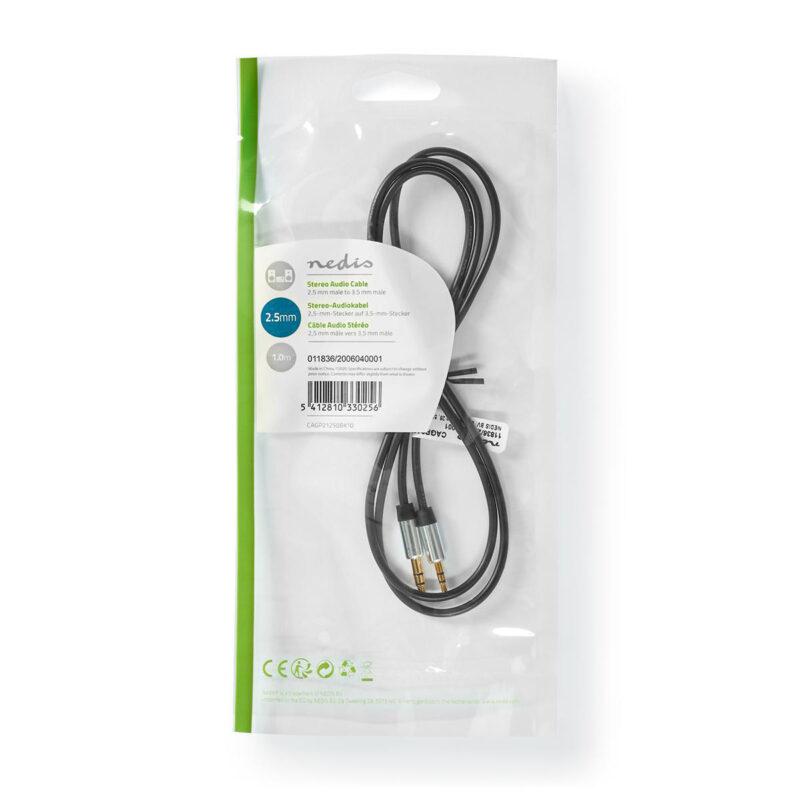 cablu audio stereo nedis jack 35 mm 35 mm 1m negru 3