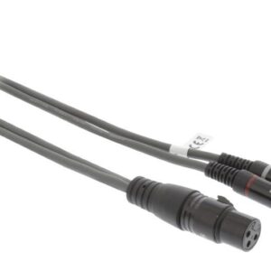 cablu audio stereo xlr 3 pini mama 2x rca tata 3m gri sweex 1 scaled