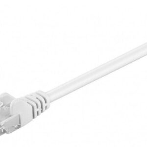 cablu cat5e utp alb 15m patchcord cca neecranat 2x rj45 goobay