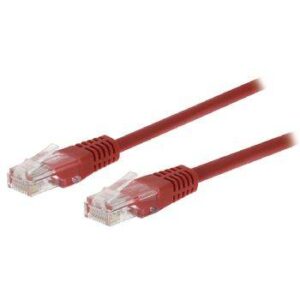 cablu cat5e utp de retea rj45 8p8c tata rj45 8p8c tata 2m rosu valueline