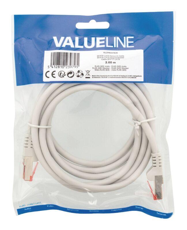 cablu cat6 sftp network cable rj45 8p8c tata rj45 8p8c tata 2m gri valueline 3 scaled