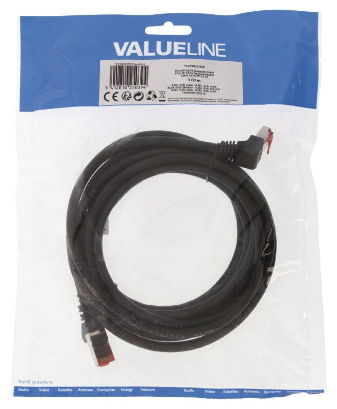 cablu cat6 sftp network cable rj45 8p8c tata rj45 8p8c tata 3m cupru negru valueline 1 scaled