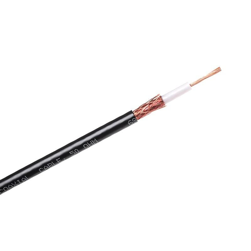 cablu coaxial h155 50 ohm cupru exterior 54mm din pvc 1m cabletech