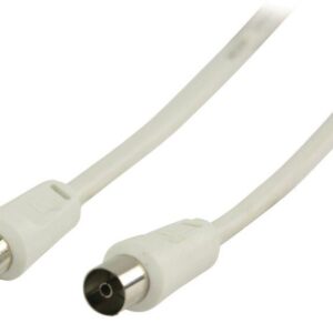 cablu coaxial pentru antena tata coaxial mama 3m alb dublu ecranat valueline scaled