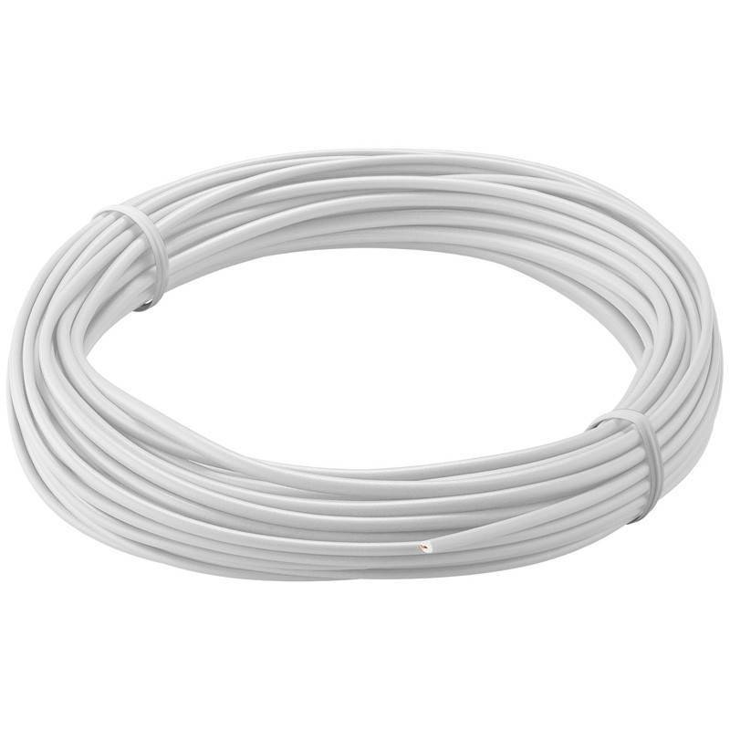 cablu cupru multifilar izolat 10m alb 1x014mm goobay