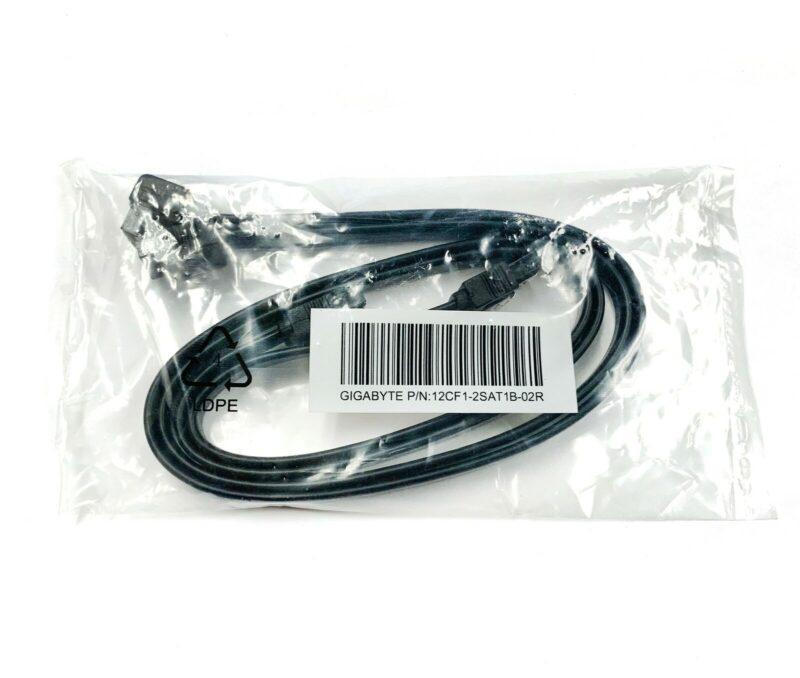 cablu date 6gb s sata 3 sata 3 90 grade 50cm negru gigabyte 12cf1 2sat1b 02r 2