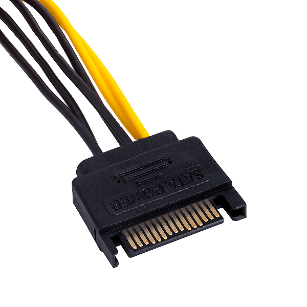 cablu de alimentare pci e 6pin mama sata tata 015m pentru placa video akyga ak ca 30 2