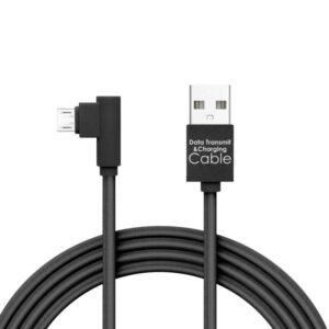 cablu de date micro usb 2m 2a gamer executie 90 negru delight 55444m bk