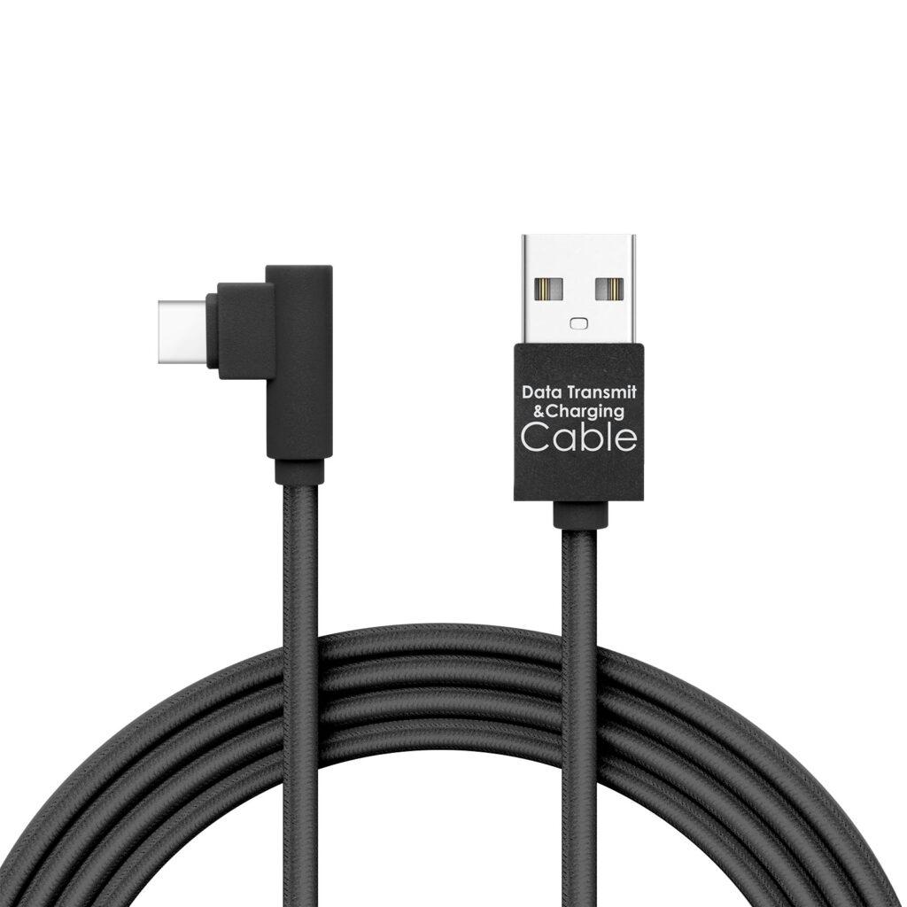cablu de date usb usb type c gamer executie 90 negru 2m 2a delight