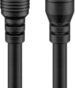 cablu de extensie alimentare dc 55 x 25 mm mama tata 10m cupru 05mm negru goobay