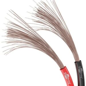 cablu difuzor 2x25mm rosu negru ofc cupru fara oxigen goobay 15085