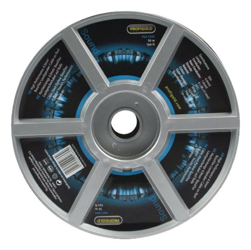 cablu difuzor 2x4mm alb ofc cupru profesional profigold pgc7409 3