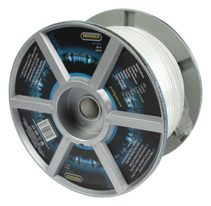 cablu difuzor 2x4mm alb ofc cupru profesional profigold pgc7409 4