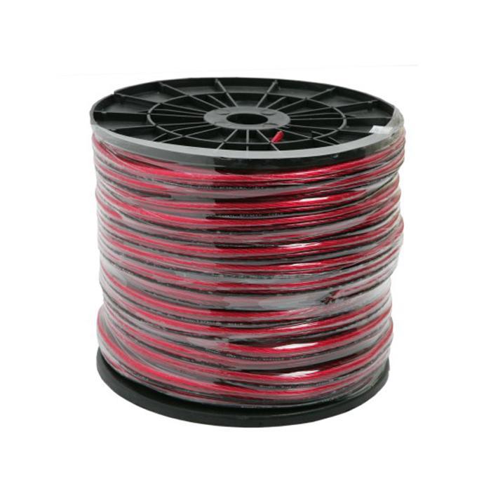 cablu difuzor 2x4mm ofc cca rosu negru transparent 1m nexus 20021 1