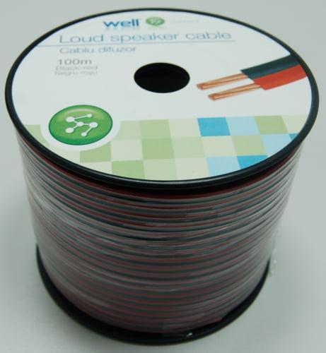 cablu difuzor rosu negru 2x150mm cca well lsp cca150br 100 wl 1