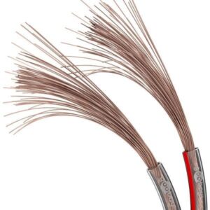 Cablu difuzor transparent 2x0.5mm cupru OFC cupru fara oxigen Goobay 15121