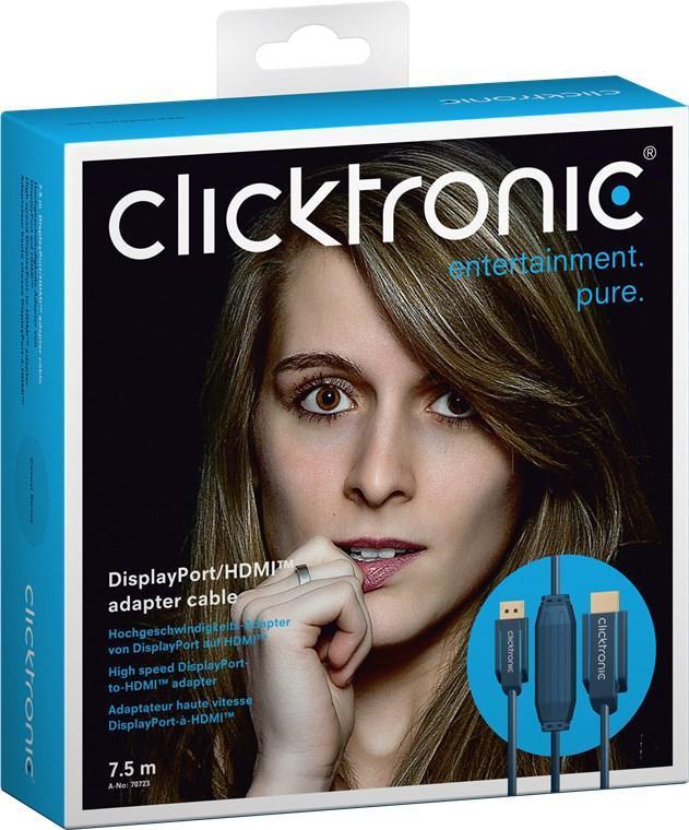cablu displayport tata hdmi tata 75m clicktronic ofc 102gbit s 1920x1200p 13