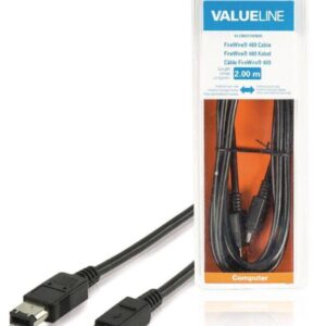 cablu firewire 400 4 pini tata 6 pini tata 2m valueline