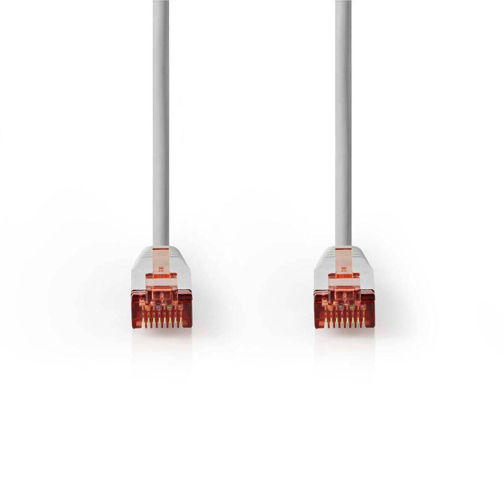 cablu ftp cat6 patch cord 2m gri rj45 rj45 nedis 2
