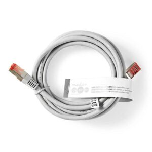 cablu ftp cat6 patch cord 2m gri rj45 rj45 nedis