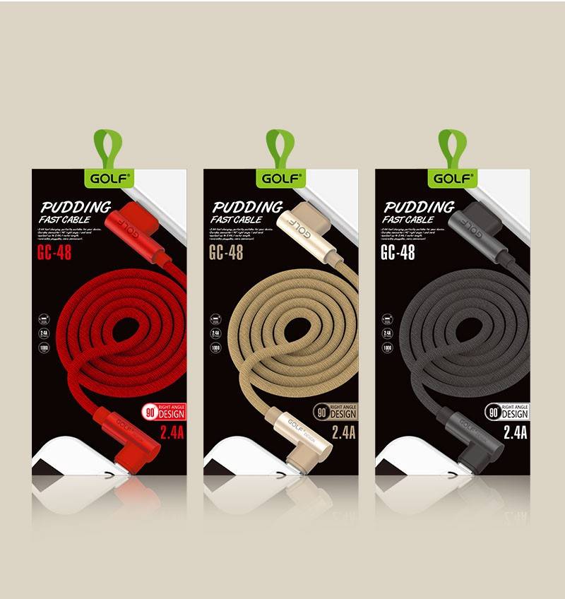 cablu golf pudding micro usb 48m 1m 24a negru 10