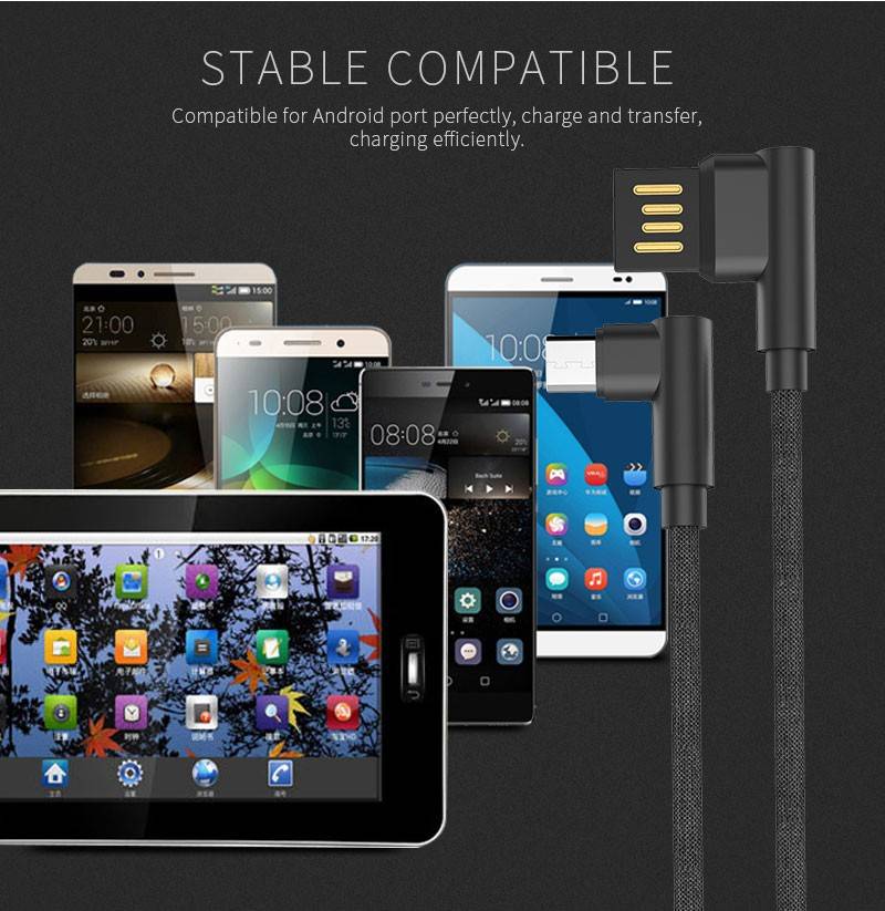 cablu golf pudding micro usb 48m 1m 24a negru 9