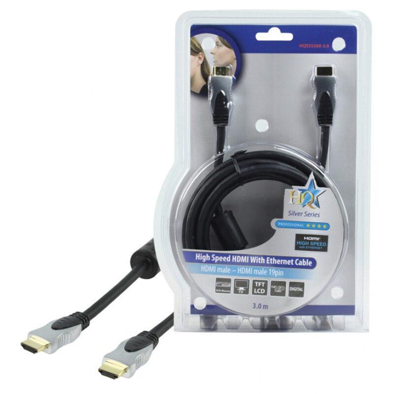 cablu hdmi tata hdmi tata high speed cu ethernet 3m hq