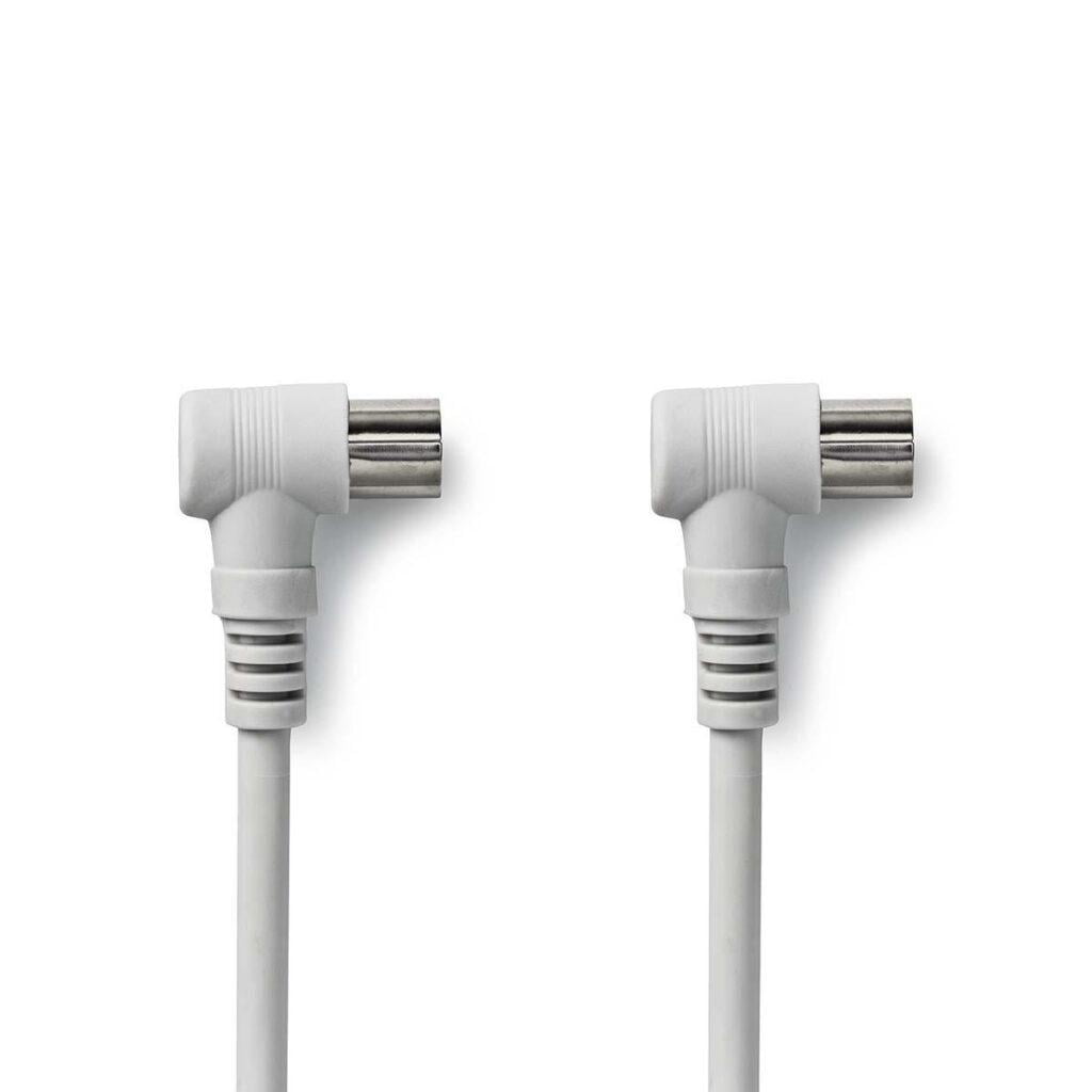 cablu iec coaxial tata cotit iec coaxial mama cotit 15m alb nedis