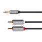 cablu jack 35 mm 2x rca 5m stereo basic krugermatz