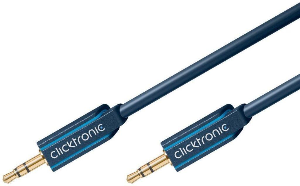 cablu jack 35 mm 35 mm audio 1m tata tata stereo profesional clicktronic 2
