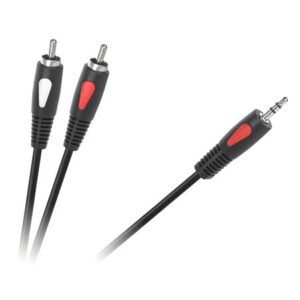 cablu jack 35 mm la 2x rca 10m eco line cabletech